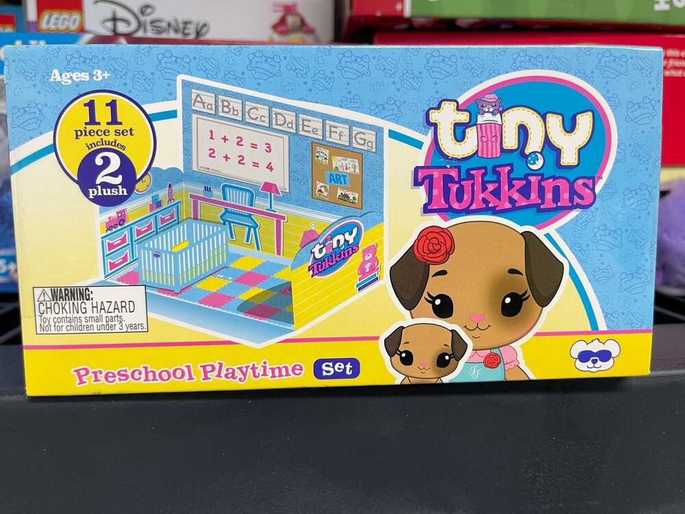 Tiny Tukkins Preschool Playtime Set 11-Piece Doggy collectible plush set